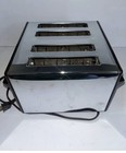 Vintage Toastmaster Toaster D147a 2 Lever 4 Slices Wide Slot Made In Usa -tested