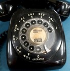 Vintage Automatic Electric Co  Black Bakelite Landline Rotary Phone Untested