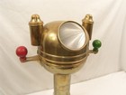 Vintage Ship s Binnacle Brass Compass A  Robinson   Co  Ornate Base Read Full