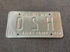 Rare 1987     h 2 0    Personalized Vanity Michigan License Plate Water Great Lakes 