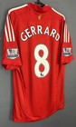 Men Fc Liverpool 2008 2010 Steven Gerrard  8 Soccer Football Shirt Jersey Size L