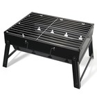 Portable Folding Charcoal Bbq Grill Stainless Steel Camp Picnic Cooker Outdoor