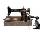 Antique Singer Model 66 Sewing Machine G9351044 Electric Motor Case Red Eye