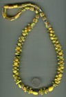African Trade Beads Vintage Antique Czech Old Glass Interlocking Pressed Beads
