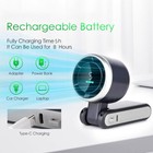 Portable Handheld Turbo Fan 5 Gear Wind Rechargeable Pocket Fan With Led Display