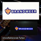 Brandweer Fire Brigade Long Logo  Normal   Retroreflective Stickers