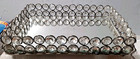 Crystal Decorative Mirrored Jewelry Or Makeup Vanity Tray 9x6x2 Inches
