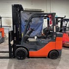 2020 Toyota 8fgcu30 6000lb Used Lp Gas Forklift Triple Mast Sideshift 4723 Hours