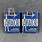 Aviator Blue Poker 914 Playing Cards - 2 Decks - New sealed