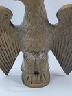 Vintage Brass American Bald Eagle Flagpole Flag Pole Finial Topper