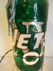 New York Jets Inspired Hand Painted Lighted Wine Bottle Stained Glass Look