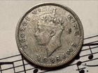Seychelles  25 Cents 1944 Km2 Ag 500 3-yr Type Gvi Average Minted 36 000 Scarce 