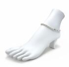 Twist Rope Chain 5mm Anklet Ankle Bracelet 10  Inch 925 Italy Silver Plated
