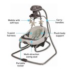 Graco Duetsoothe Multi-direction Swing And Rocker - Winslet Collection - Nib