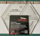Creative Grids 4 In 1 Hexie Ruler  Template 3 Packs Of 5    Fabric Charms pattern