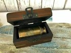 Antique Brass Telescope Marine Nautical Leather Pirate Spyglass Vintage Scope