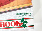 New Wonderart Holly Santa Latch Hook Kit  4577 Makes 33  X 16  Rug
