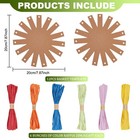 12 Set Creative Raffia Basket Making Kit With Instruction For Easter Activities