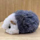 Gray Guinea Pig Doll  Alpaca Fur