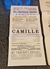4 Antique Original Broadsides Boston Theater Pre Civil War 1850s  Camille  medea