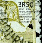 3d Paleolivegreen Die Iib Kangaroo  3rd Watermark -    broken Right Frame      3r50
