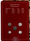 Coin Sets Of All Nations Nepal W card 1986-1988 Pink Display Tiger 18feb1990
