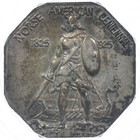 1925 Pcgs Au50 Norse-american Thin Silver Medal
