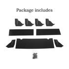 Rear Diffuser For Dodge Challenger 2008-2023 Shark Fin Style Splitter Diffuse   