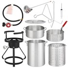 30qt Deep 54 000 Btu Turkey Fryer Outdoor Gas Propane Stock Pot Burner Cooker
