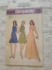 Vintage 70s Simplicity Sewing Pattern 6329 Sz 10 B 32 5 Dress 2 Lengths Uncut Ff