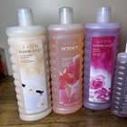 Vintage Avon Bubble Bath Lot Of 7 French Lilac Vanilla Cream Senses 24oz