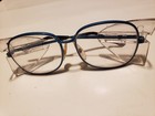 Vintage Bouton  2800 Z87 Blue Safety Glasses 140 Mm Aviator 70s 80s