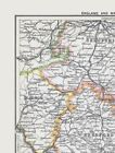 Historic Map - West Midlands England - Bartholomew 1892 - 23 X 30 41