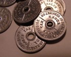  10  State Of Washington Aluminum Tax Tokens