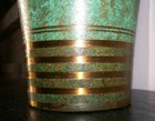 Antique Carl Sorensen Bronze Trumpet Vase Signed 8 5  X 7 5 