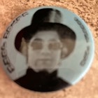 Elton John August 1976 Pinback Button Badge Pin Tophat Blue