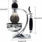 Men s Shaving Kit   Grooming Set 3-layer Cartridge Shaving Razor badger Hair