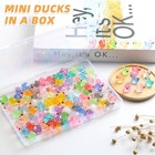 Jwajwy Mini Ducks 100 Pack Resin Tiny Luminous Animal Glow In The Small 