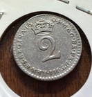 1694 Great Britain Maundy 2d  Km  469  Very Fine  William And Mary