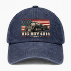 Big Boy 4014 Train Hat American Railroad Vintage Steam Locomotive Cap Adjustable