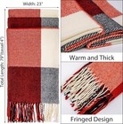 Women Winter Scarf Long Plaid Shawl Wrap Soft Warm Cozy Fashion Accessories