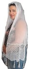 New White Head Covering For Jewish Women Shabbat And Holidays design Scarf beads