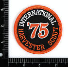 1975 International Harvester Scout Embroidered Patch Black orange Iron-on Sew-on