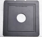 Cambo 4x5 Lens Board For View Camera  Black Aluminum  41 74mm Hole Nip