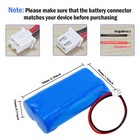Protected Li-ion Rechargeable Battery 7 4v 2 2ah For Speaker Megaphone Amplifier