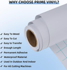 20 Feet White Vinyl Permanent Adhesive Vinyl Rolls Signs Scrapbooking New