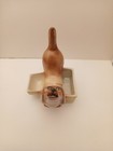 Vintage Ceramic Dachshund Jewelry Dish Wiener Dog Commemorative Caddy