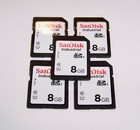 5 Sandisk 8gb Sd Cards Industrial Class 10  8 Gb Sandisk Sd C10 U1 Sd Cards 5pcs