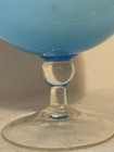 Ligjt Blue Empoli Glass Large 9    Brandy Snifter Vase Perfect Condition   
