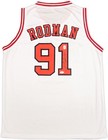 Chicago Bulls Dennis Rodman Autographed Signed White Jersey Jsa